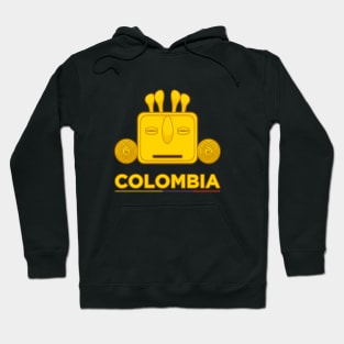 Ancient pre columbus colombian indigenous golden design Hoodie